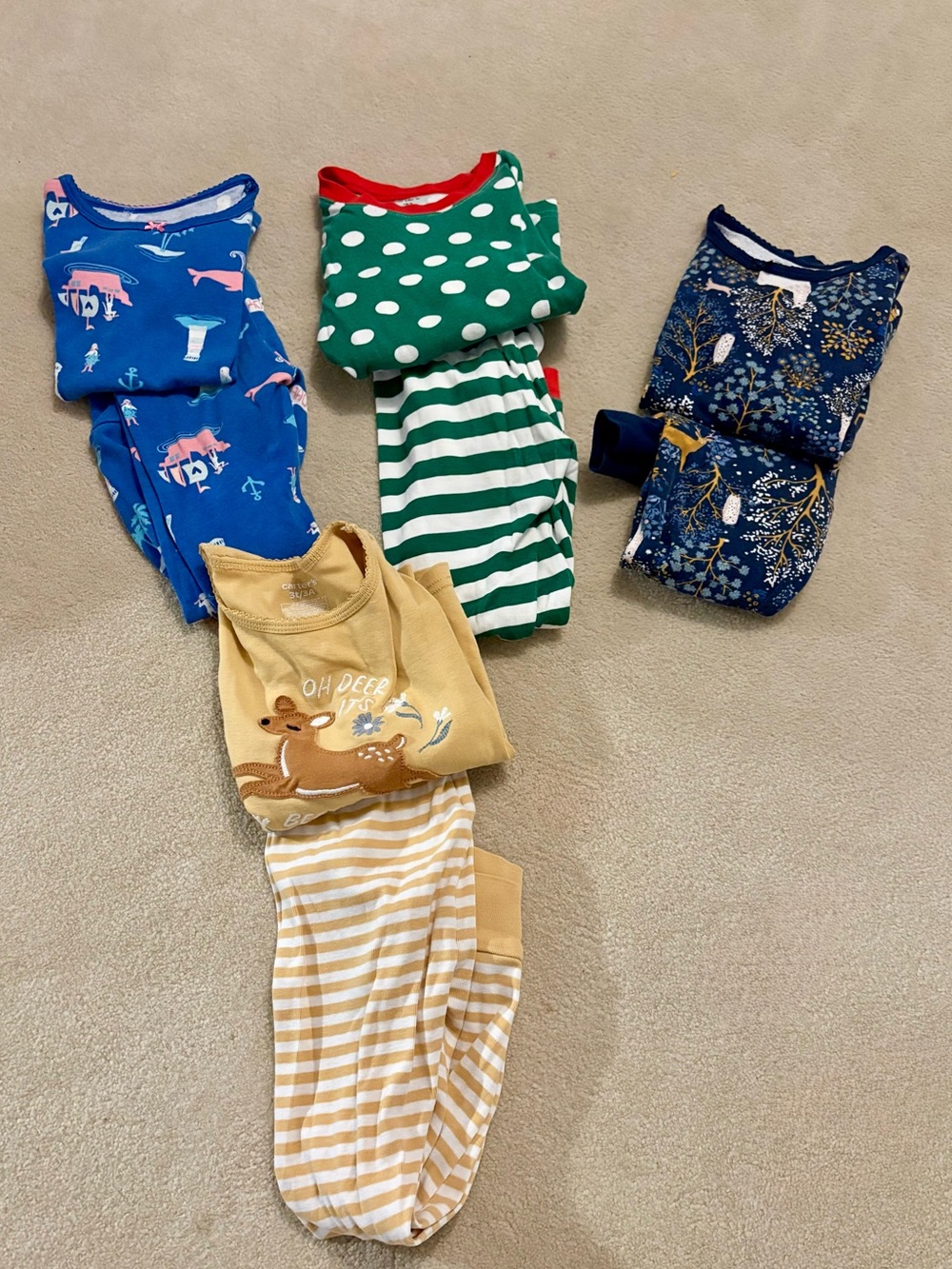 Carters Pajama Bundle - 3T - Girls